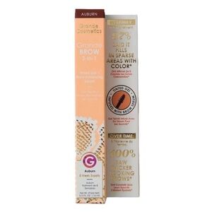 New Grande Cosmetics AUBURN Brow 2-In-1 Tint Gel & Brow Enhancing Serum $38